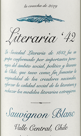 Literaria '42 2019 Sauvignon Blanc Valle Central, Chile