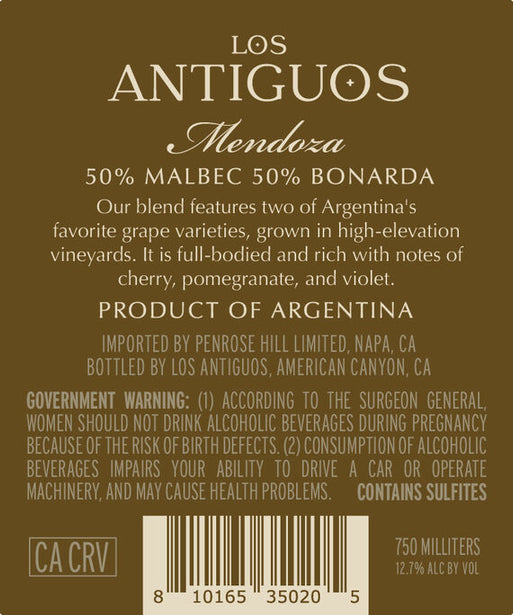 Los Antiguos 2023 Malbec - Bonarda Mendoza, Argentina
