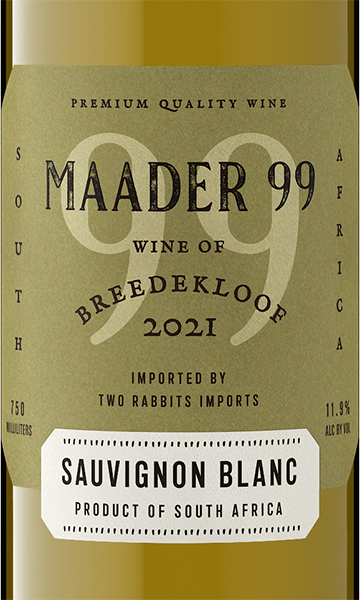Maader 99 2021 Sauvignon Blanc Breedekloof, South Africa