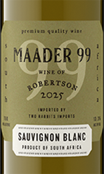 Maader 99 Sauvignon Blanc Front label