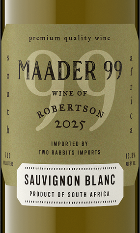 Maader 99 Sauvignon Blanc Front label