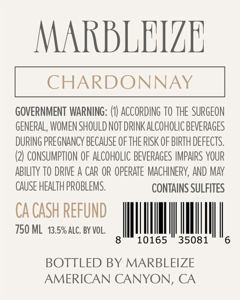 Marbleize 2022 Chardonnay Clarksburg, California