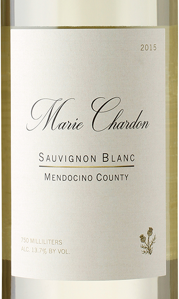 Marie Chardon 2015 Sauvignon Blanc Mendocino California RSV