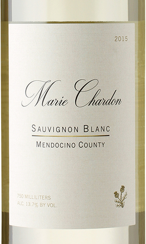 Marie Chardon 2015 Sauvignon Blanc Mendocino California