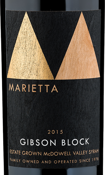 Marietta: Gibson Block MV Syrah McDowell Valley, California