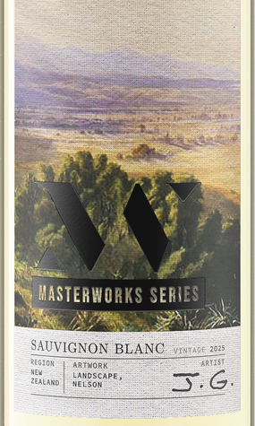 Masterworks Series 2025 Sauvignon Blanc Front Label