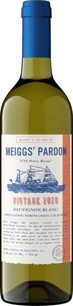 Meiggs' Pardon 2020 Sauvignon Blanc North Coast, California