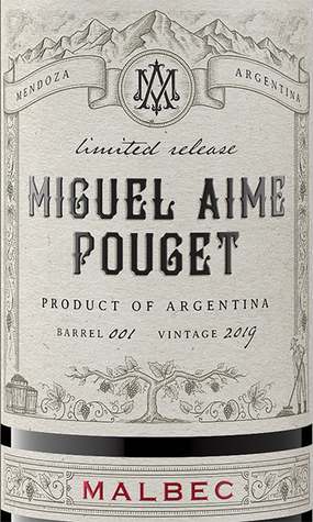 Miguel Aime Pouget 2019 Limited Release Malbec Mendoza, Argentina