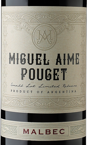 Miguel Aime Pouget 2017 Malbec Mendoza Argentina