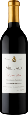Milieaux 2015 Legacy Red Wine North Coast California