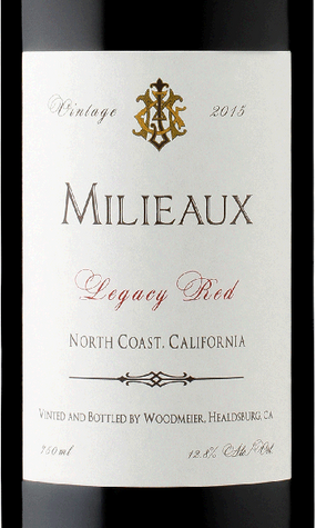 Milieaux 2015 Legacy Red Wine North Coast California