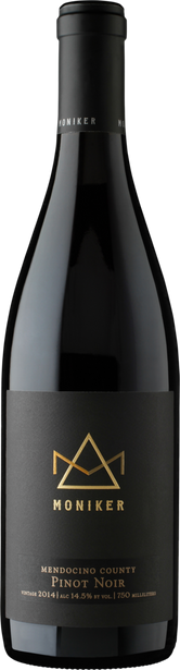 Moniker 2014 Pinot Noir Mendocino County California