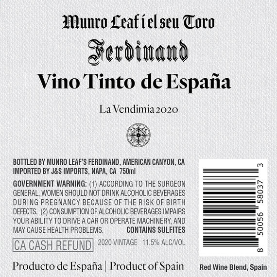 Munro Leaf's Ferdinand 2020 Vino Tinto, Spain