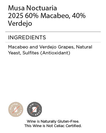 Musa Noctuaria White Blend Serving Facts