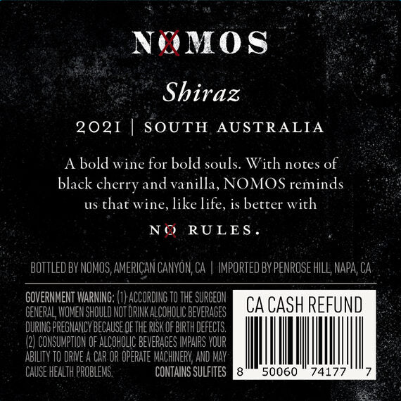Nomos 2021 Shiraz South Australia, Australia