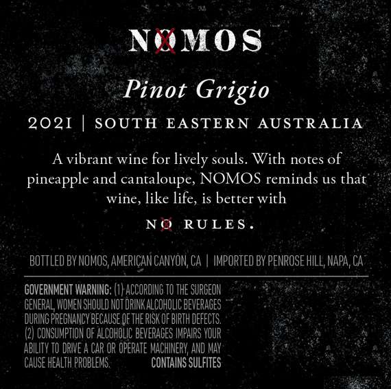 Nomos 2021 Pinot Grigio South Eastern Australia, Australia
