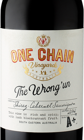 One Chain 2014 The Wrong'un Shiraz-Cabernet Sauvignon South Eastern Australia