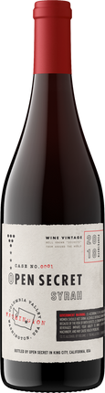 Open Secret 2018 Syrah Columbia Valley, Washington