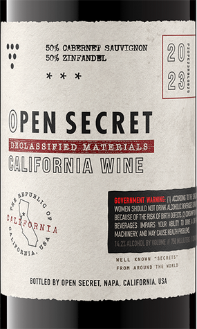 Open Secret 2023 Red Blend California