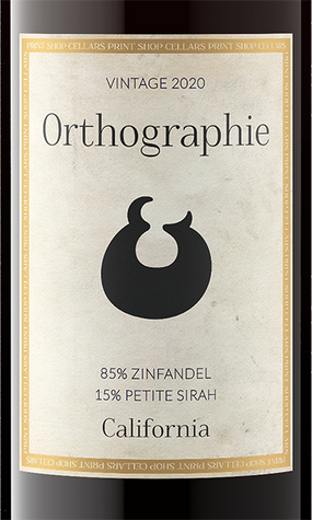 Orthographie 2020 Zinfandel – Petite Sirah California
