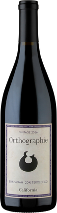 Print Shop Cellars Orthographie 2016 Syrah - Teroldego California