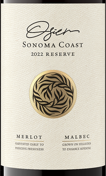 Osier 2022 Merlot – Malbec Sonoma Coast, California