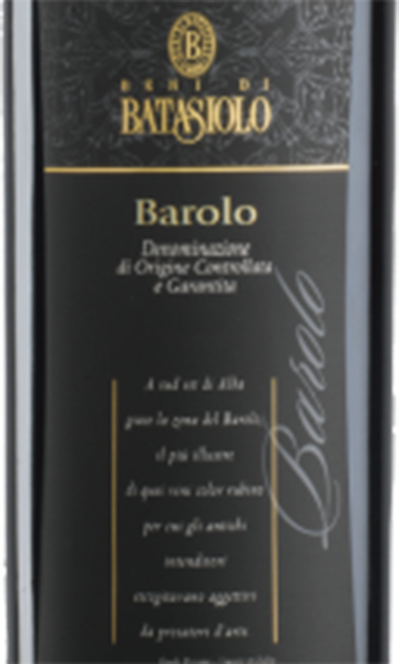Beni di Batasiolo 2015 Nebbiolo Barolo DOCG, Italy