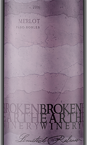 Broken Earth Winery 2016 Limited Release Merlot Paso Robles, California