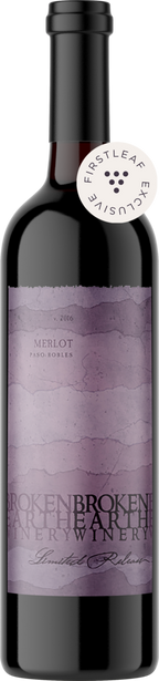 Broken Earth Winery 2016 Limited Release Merlot Paso Robles, California