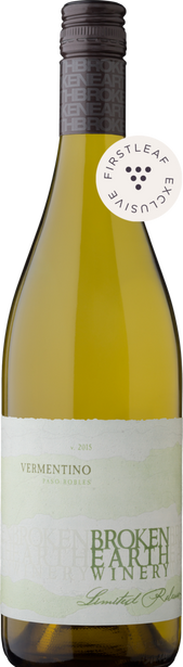 Broken Earth Winery 2016 Vermentino Paso Robles, California