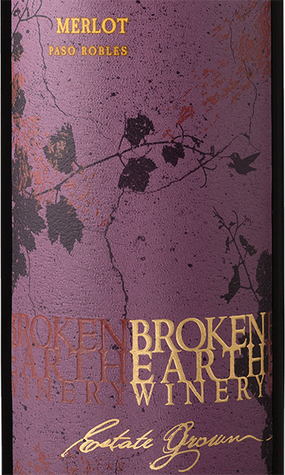 Broken Earth Winery MV Estate Merlot Paso Robles, California