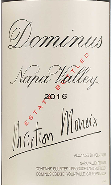 Dominus Rear Label Buy Dominus 2016 Estate Red Blend – Firstleaf