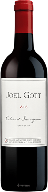 Joel Gott 2017 815 Cabernet Sauvignon California