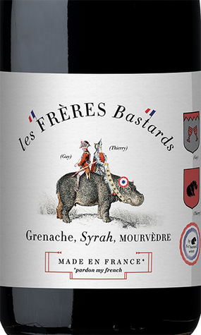 Les FRÈRES Bastards 2018 Grenache - Syrah - Mourvèdre Vin de Pays d'Oc, France