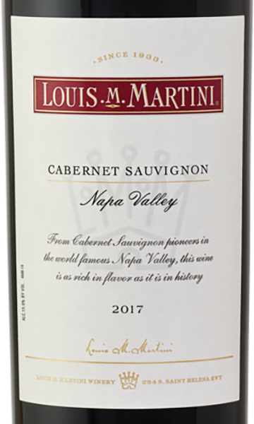 Louis M. Martini 2017 Cabernet Sauvignon Napa Valley, California