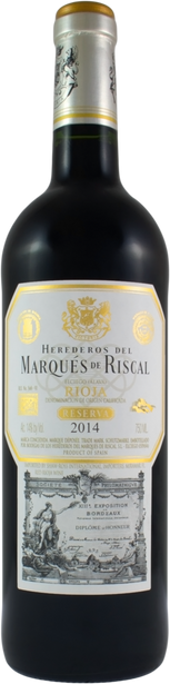 Marqués de Riscal 2014 Tempranillo Reserva Rioja, Spain
