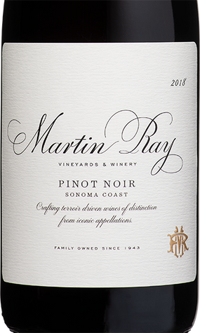 Martin Ray 2018 Pinot Noir Sonoma Coast, California