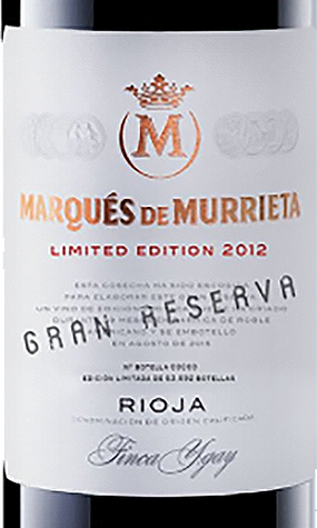 Marqués de Murrieta 2012 Limited Edition Gran Reserva Rioja DOC, Spain
