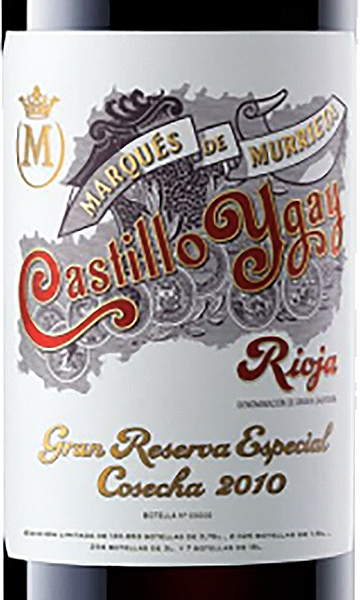 Marqués de Murrieta 2010 Castillo Ygay Gran Reserva Rioja DOC, Spain