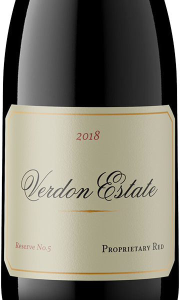 Verdon Estate 2018 Proprietary Red Blend California