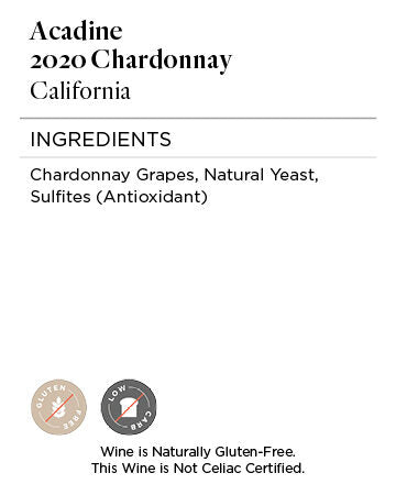 Acadine 2020 Chardonnay, California