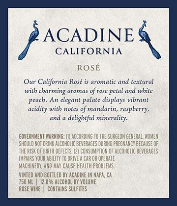 Acadine NV Rosé, California