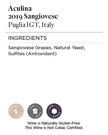 Aculina 2019 Sangiovese Puglia IGT, Italy
