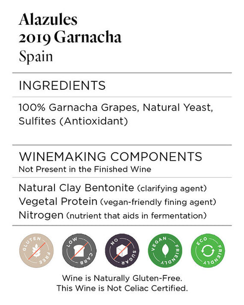 Alazules 2019 Garnacha Spain