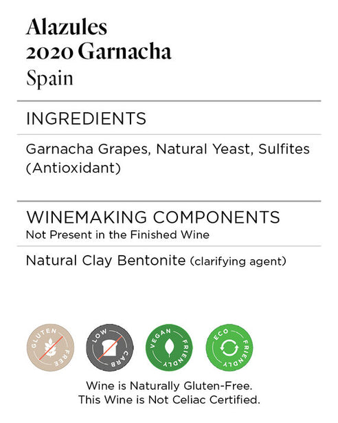 Alazules 2020 Garnacha, Spain
