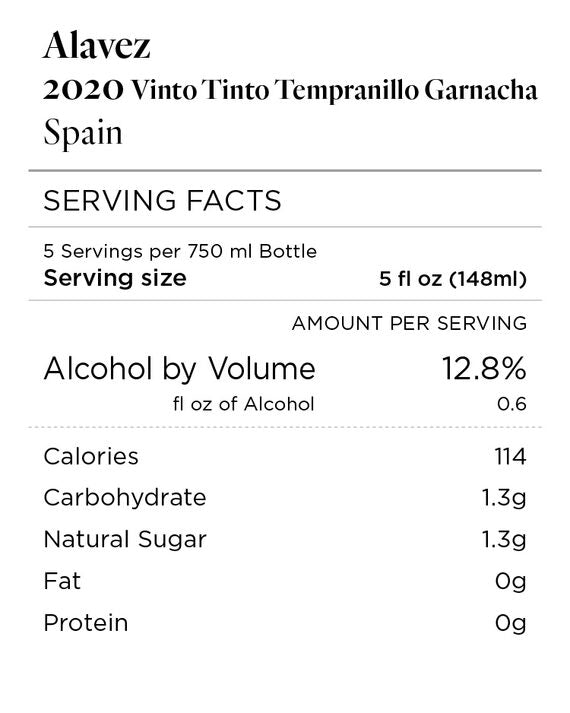 Buy Alavez 2020 50% Garnacha 50% Tempranillo Spain – Firstleaf