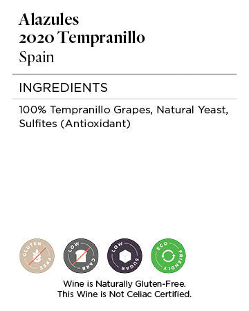 Alazules 2020 Tempranillo Spain