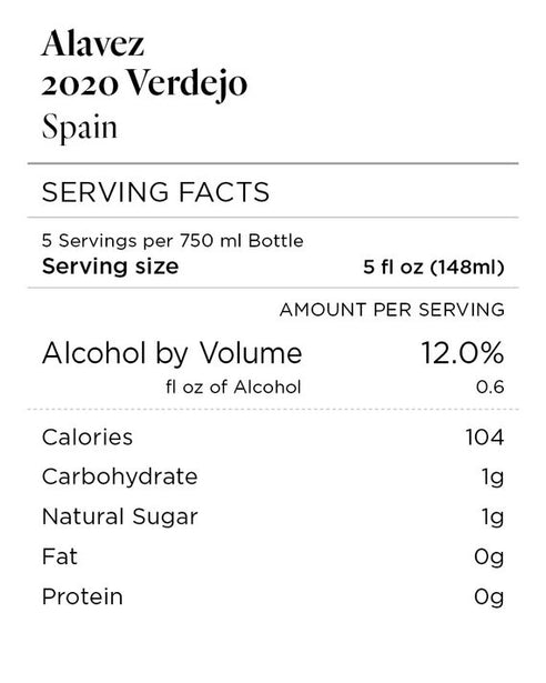 Alavez 2020 Verdejo Spain