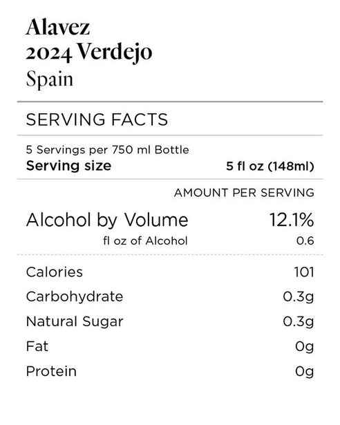 Alavez 2024 Verdejo, Spain