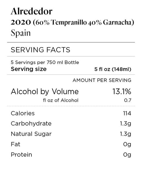 Alrededor 2020 Tempranillo Blend, Spain